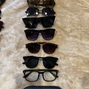 BUNDLE - 6 Sunnies, 1 bluelightblocking - INCLUDING AUTHENTIC RAY BAN AND QUAY